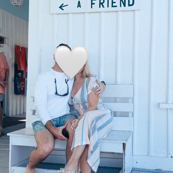 Roxy - Striped Maxi Dress - Size S - Picture 2 of 4